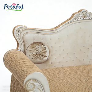 מיטת ספה מפוארת ומודרנית לחתולים, גדולה, מקרטון, בצורת לאונג', משטח גירוד לחתולים - Product Image 5