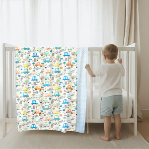 Manta de Bebé de Felpa con Puntos, Doble Capa, Estampada con Puntos en Relieve, OEM ODM para Supermercado, Venta al por Mayor de Fábrica - Product Image 4