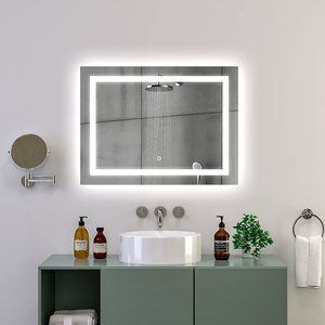 <span class=keywords><strong>Espejo</strong></span> <span class=keywords><strong>de</strong></span> <span class=keywords><strong>Baño</strong></span> LED Moderno y Minimalista con Halo Frontal, Control Táctil y Antivaho para Tocador, Hotel, Vestíbulo, Dormitorio, Venta al Por Mayor - Product Image 4