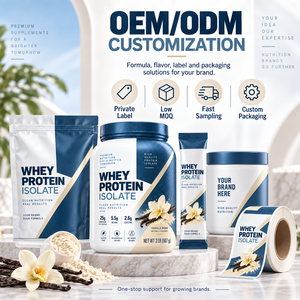Fabricant OEM ODM de protéines de lactosérum hydrolysées en poudre, isolat végétalien, supplément protéiné à marque privée, formule personnalisée pour le <span class=keywords><strong>sport</strong></span> - Product Image 4