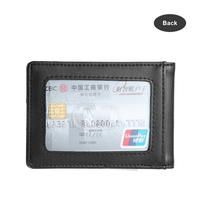 Dompet Kulit Rfid grosir dompet klip uang pria kulit PU ramping minimalis