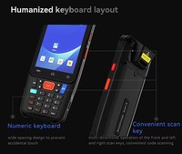 Terminal Portátil PDA Resistente IP67 con Android 15, Pantalla de 4 Pulgadas, Lector de Códigos QR 1D y 2D, NFC, 4G, Escáner de Códigos de Barras, en Existencia