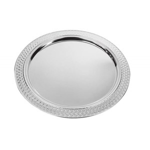 Plateau de service rectangulaire en bambou écologique, grand format, pour cuisine, avec plateau de rangement rectangulaire rond D=251,3 mm - Product Image 1