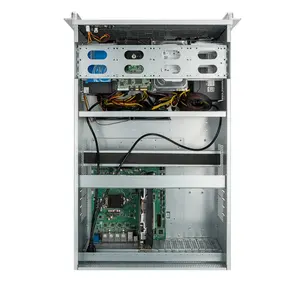6U 19inch caixas industriais do servidor com o LCD para o refrigerador de água EATX MB 240 360 para 4090