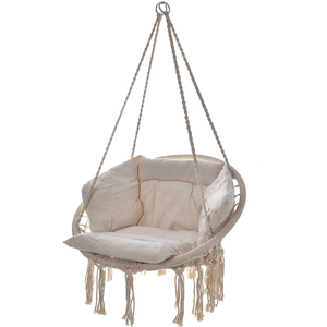 Nouvelle chaise suspendue XL moderne avec coussin de soutien complet et structure en fer pour l'extérieur et le salon - Product Image 1