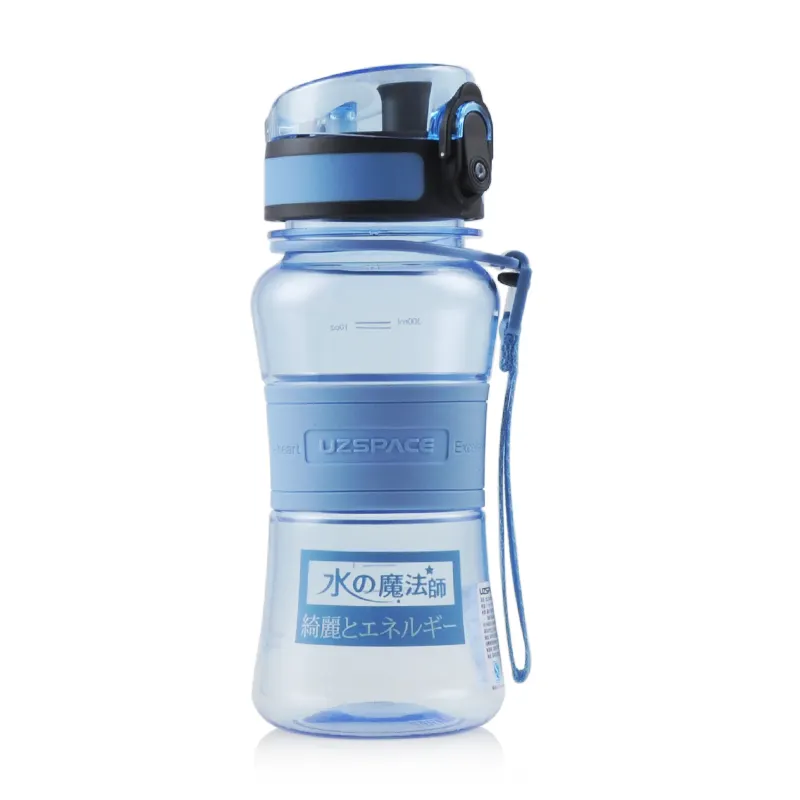 UZSPACE Motivational Tritan Water Bottle with Straw - Leakproof Time Marker, BPA Free Handle Wide Mouth to put in ice