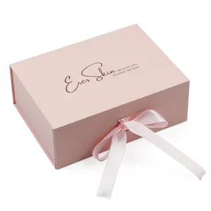 Caja de regalo magnética plegable, imán de papel personalizado de lujo, para ropa y ropa, venta al por mayor