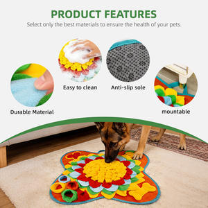 Alfombra de Olfateo Moderna con Rayas para Perros, Manta de Actividades Olfativas Resistente a Mordeduras, Alfombra Interactiva para Alimentación y Alivio del Estrés - Product Image 4