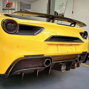 Kit de carrocería <span class=keywords><strong>488</strong></span> para <span class=keywords><strong>Ferrari</strong></span> <span class=keywords><strong>488</strong></span> modificado y mejorado Novtec, difusor de parachoques trasero de fibra de carbono de alta calidad, piezas de coche - Product Image 5