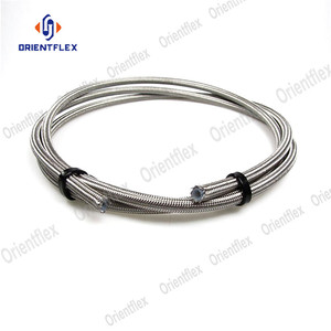 Sae 100 r14, נירוסטה חוט קלוע קלוע צינור 3/16 "-1" - Product Image 6