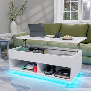 <span class=keywords><strong>Table</strong></span> <span class=keywords><strong>basse</strong></span> ovale transformable en bois de haute qualité pour salon, ensemble de tables d'appoint modernes et durables, vente en gros - Product Image 3