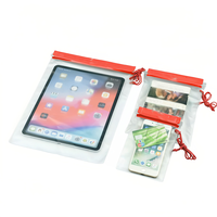 HaoRan Pochette étanche transparente en PVC pour cartes d'identité de bateau, documents et billets de travail