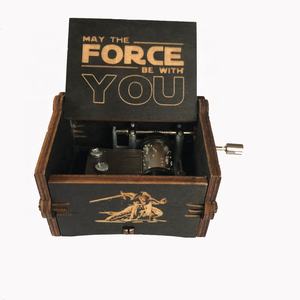 Caja de música de madera tallada <span class=keywords><strong>a</strong></span> mano, anime creativo - Product Image 3