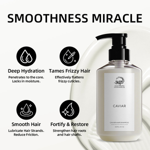 Shampooing Capillaire Bio au Caviar Marque Blanche – <span class=keywords><strong>Cheveux</strong></span> Soyeux, Lisses, Anti-Frisottis, Fortifiants, Réparateurs et Hydratants - Product Image 3