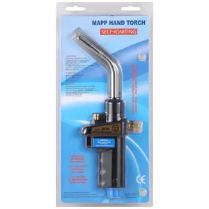 MAPP Torch Gas Welding Torch Self Ignition Gas Brazing Burner Soldering Quenching BBQ Burner CE Approved HVAC/R Hand Torch