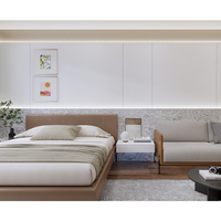 3 4 5 étoiles Ensemble complet de meubles de chambre d'hôtel et d'appartement modernes pour ensembles de chambre à coucher King