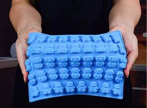MUYULINS Factory 40-Cavity Cartoon Animal Shape Bear Lion LFGB Platinum Non-Stick BPA-Free <b>Silicone</b> Candy Mold - Product Image 4