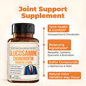 Fabrikant Groothandel Glucosamine Chondroïtine Kurkuma Capsules Gecombineerde Pillen Doseringsvorm Voor Volwassenen Niet Voor Zwangere Vrouwen - Product Image 2