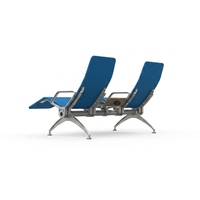 Banc d'attente d'aéroport LEADCOM LS-533Y moderne avec rembourrage intégré en PU, sièges VIP pour salle d'attente