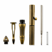 Stylo tactique vintage en laiton massif, style déclencheur de fusil, bronze, luxe, EDC, cadeau pour homme