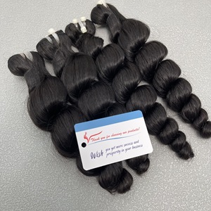Extensión de cabello de trama de Genius vietnamita Paquete duradero de cabello humano de onda suelta de vapor de larga duración - Product Image 3