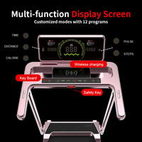 CIAPO Nouveauté Tapis de marche multifonctionnel rose pour la maison et le bureau, équipement de fitness pour entraînement cardio