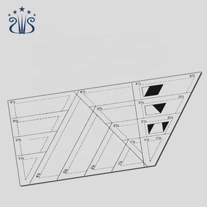 Herramientas manuales multifuncionales de alta calidad para coser, <span class=keywords><strong>regla</strong></span> acrílica trapezoidal DIY - Product Image 2