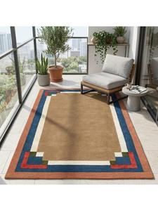 Alfombra de Lana Elegante Hecha a Mano con Textura Premium para Sala de Estar Moderna o Dormitorio - Product Image 5