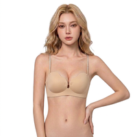 Soutien-gorge confortable, respirant, uni, demi-bonnet, sans armatures, push-up, sans coutures, pour tous les jours