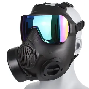 带护目镜的OEM服务Tpr材料面部保护单风扇战术防毒面具