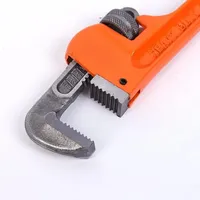 Clé à tuyau réglable robuste, outil de plomberie universel pour robinet, tube, serrage, clé à molette, plombier