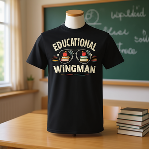 Camiseta Educativa Wingman, Regalo para Maestros y Asistentes de Enseñanza, Camiseta Promocional - Product Image 3