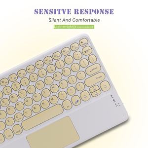 Nuevo <span class=keywords><strong>Teclado</strong></span> Inalámbrico Mini Ultra Delgado con Touchpad BT <span class=keywords><strong>de</strong></span> 78 Teclas, Ambidiestro, <span class=keywords><strong>para</strong></span> Laptop y iPad Pro, <span class=keywords><strong>de</strong></span> Proveedor OEM - Product Image 4