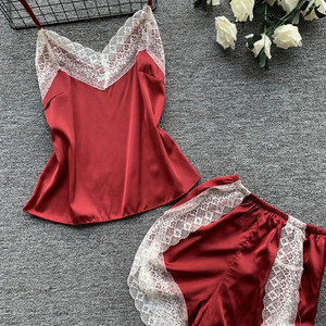 Set di Lingerie da Donna in Due Pezzi con Inserti in Pizzo e Raso, Stile Trendy su Ebay - Product Image 2
