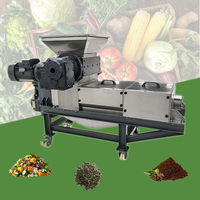 Machine de déshydratation pour déchets alimentaires (fruits), résidus de vin, résidus de herbe, coques de fruits, balles de riz – Broyeur-presse déshydratante