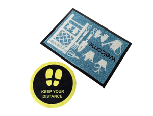 Tapis d'entrée imprimé avec logo, antidérapant, imperméable, durable, résistant à l'usure, pour atelier, usine, intérieur industriel - Product Image 4