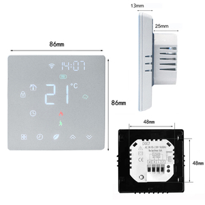 <span class=keywords><strong>Termostato</strong></span> WiFi Bianco e Nero <span class=keywords><strong>per</strong></span> <span class=keywords><strong>Riscaldamento</strong></span> a Pavimento con App Tuya Smart Life - Product Image 5