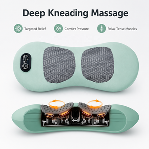 Almohada de Masaje <span class=keywords><strong>El</strong></span>éctrica con Terapia de Calor y Amasamiento Profundo, Soporte Lumbar Recargable de Espuma Viscoelástica para Aliviar <span class=keywords><strong>el</strong></span> <span class=keywords><strong>Dolor</strong></span> de Espalda, <span class=keywords><strong>Cuello</strong></span> y Piernas - Product Image 3