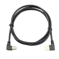 Cable de Datos USB 2.0 Tipo C de 20 cm en Forma de L, Carga Rápida, Conductor de Cobre Puro para Teléfonos Móviles, Cámaras de Coche, Impresoras, de Fábrica OEM