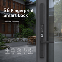 Cerradura Inteligente para Puerta con Huella Dactilar de Aleación de Aluminio, con Tarjeta de Memoria, Contraseña de Aplicación y Llave de Tarjeta, Seguridad de Grado A para el Hogar y Hoteles