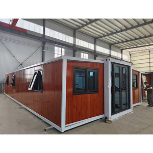 Maison conteneur préfabriquée 40Ft 20Ft à l'épreuve des ouragans Maison mobile extensible de 4 chambres à coucher Immeuble de bureaux d'expédition préfabriqué - Product Image 3