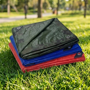 Bâche en toile tissée HDPE imperméable, rouleau <span class=keywords><strong>de</strong></span> bâche pliable, avec logo, anti-UV, anti-vieillissement, style uni, pour revêtement, tricotée chaîne - Product Image 3