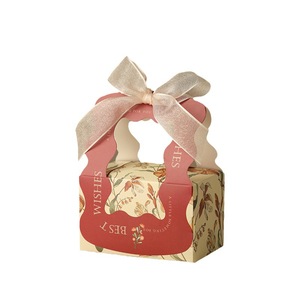 CSMD fabricants chinois Yiwu <span class=keywords><strong>fournisseurs</strong></span> pas cher en gros pliant <span class=keywords><strong>meilleurs</strong></span> <span class=keywords><strong>voeux</strong></span> Beige faveur de mariage porte faveurs boîte-cadeau pour la fête - Product Image 1