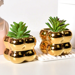 <span class=keywords><strong>Pot</strong></span> de fleurs <span class=keywords><strong>d</strong></span>'<span class=keywords><strong>orchidée</strong></span> de conception personnalisée - Jardinière dorée électrolytique pour la <span class=keywords><strong>d</strong></span>écoration de maisons/hôtels de luxe, vente en <span class=keywords><strong>gros</strong></span> disponible - Product Image 3