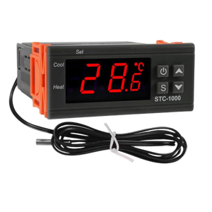 Contrôleur de température numérique, thermostat 110V, capteur étanche 1M, chauffage, refroidissement, relais de contrôle de température LED - Product Image 1