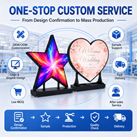 Pantalla LED Interior en Forma de Corazón de Tamaño Personalizado 2026 para Exhibición de Bienvenida de Empresas con Funciones de Texto y Animación