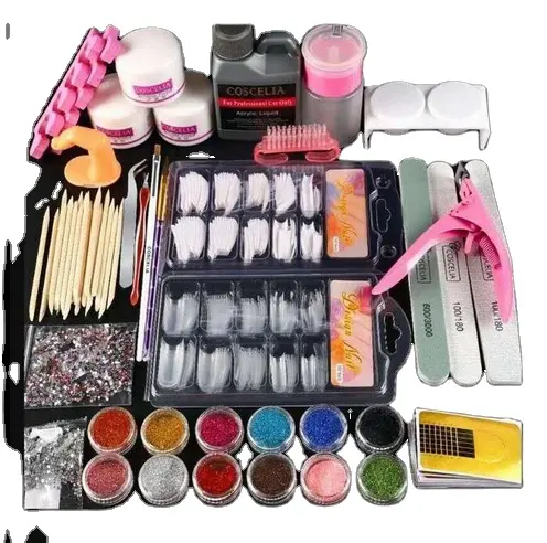 Nail Art Kits Salon Health Beauty 13 Colors Acrylic Powder Manicure Kit For Nails DIY