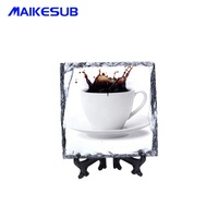 Sous-verre Maikesub en gros Sublimation Slate Rock 10*10cm forme carrée