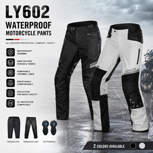 Vêtements de moto en gros : veste, pantalon, gants, bottes pour moto tout-terrain et de tourisme 4 saisons Stock LY903 - Product Image 4