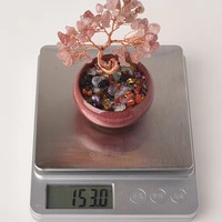Árbol de la Abundancia de Piedra Natural, Árbol de la Vida Hecho a Mano con Piedras Curativas de Chakra para Decoración